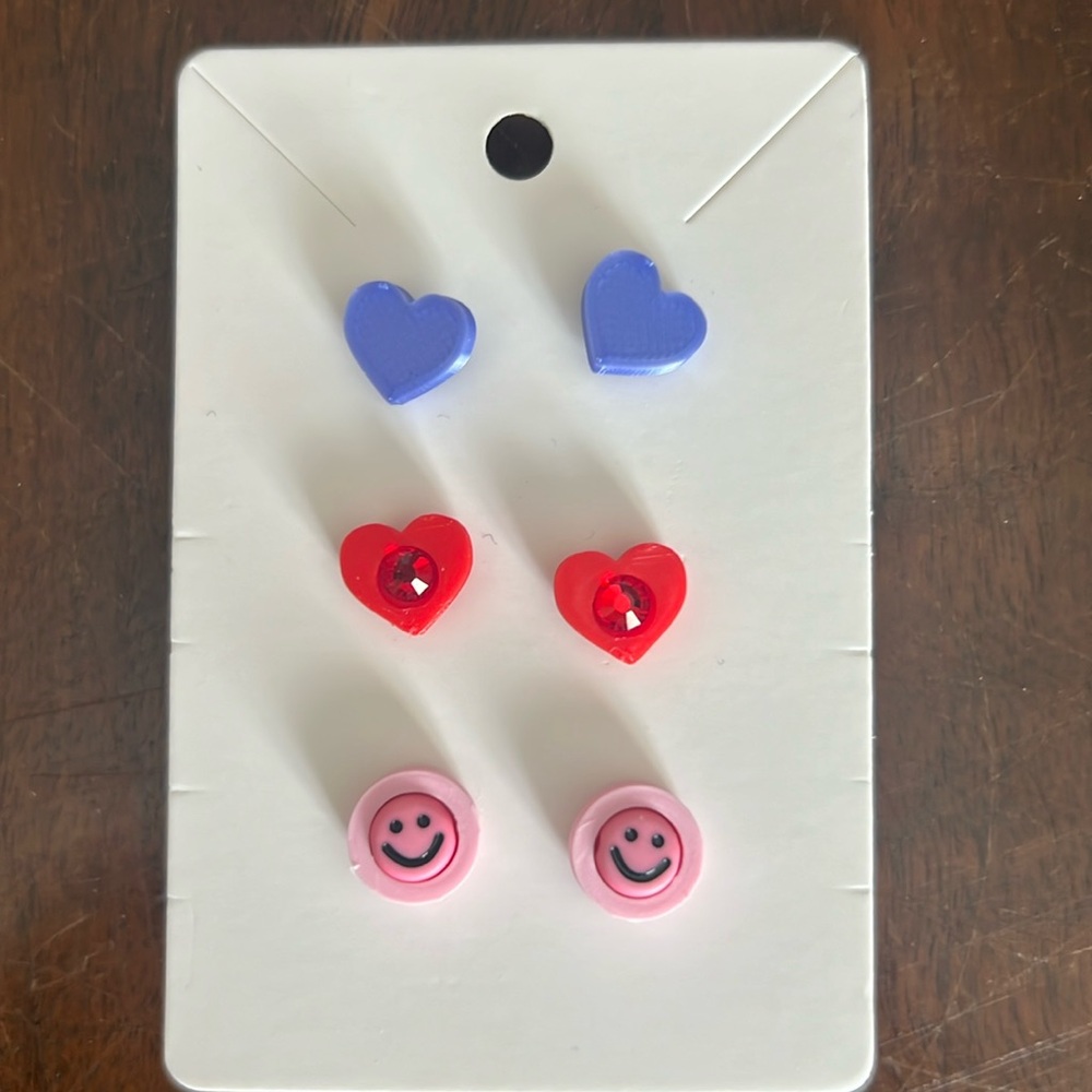 Set of 3 Valentines Day Earrings